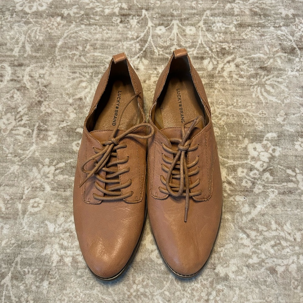 Lucky Brand Women's Brown Leather Flats